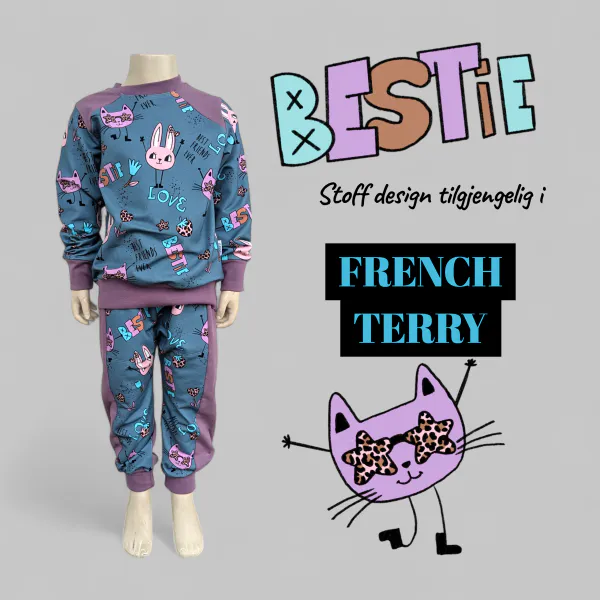 Hovedbilde Bestie - French Terry - Metervare