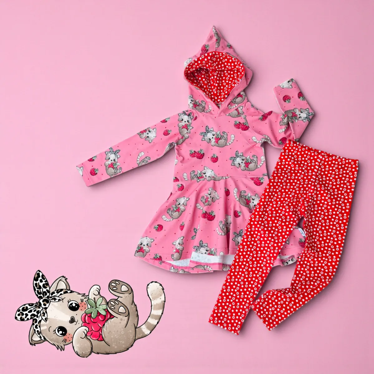 Sett str 116 - pus & bringebær 