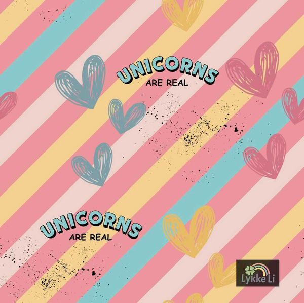 Hovedbilde Unicorns are real Combi - Jersey - Metervare