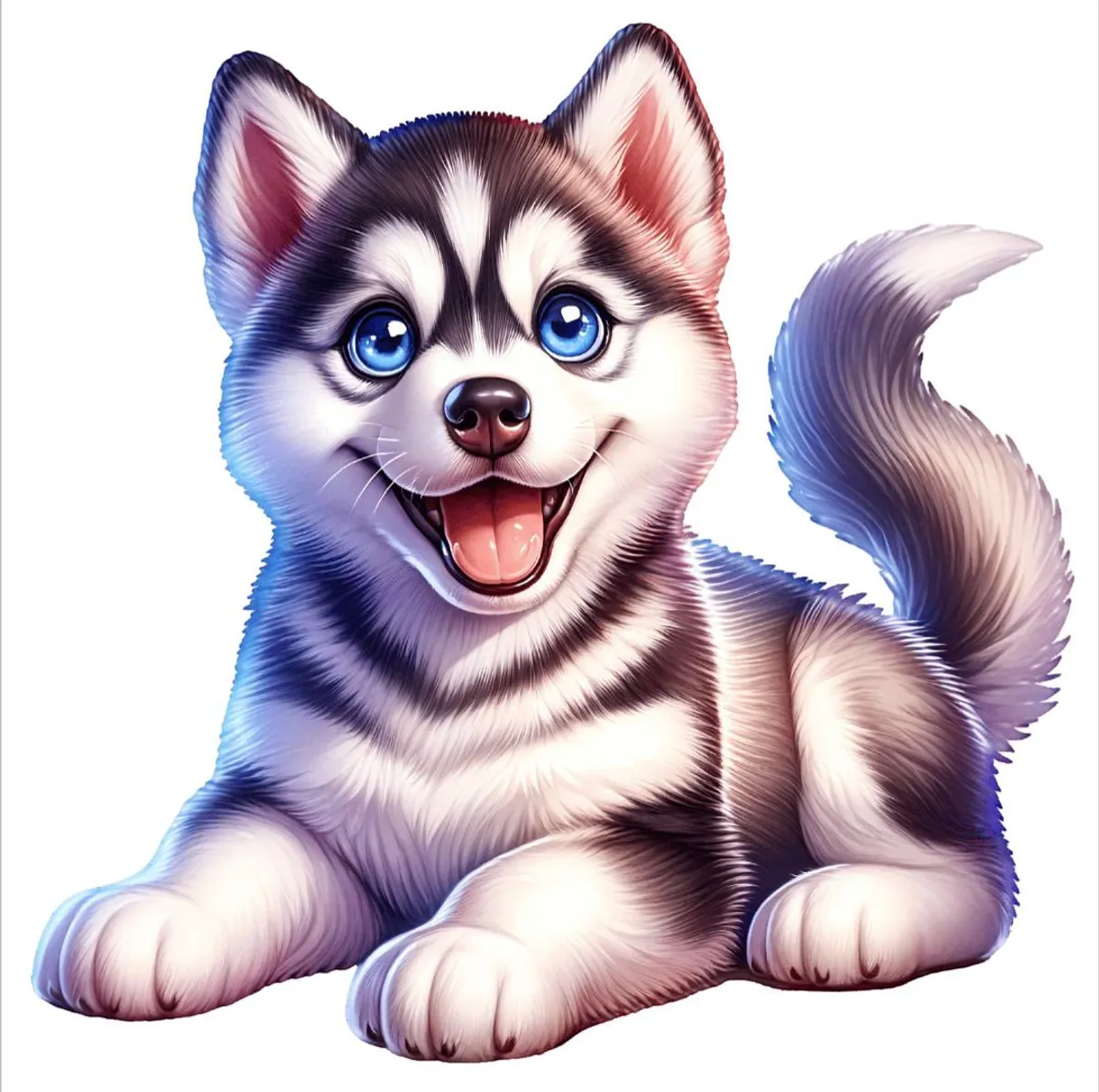 Huskyvalp 1 - DTF Strykemerke