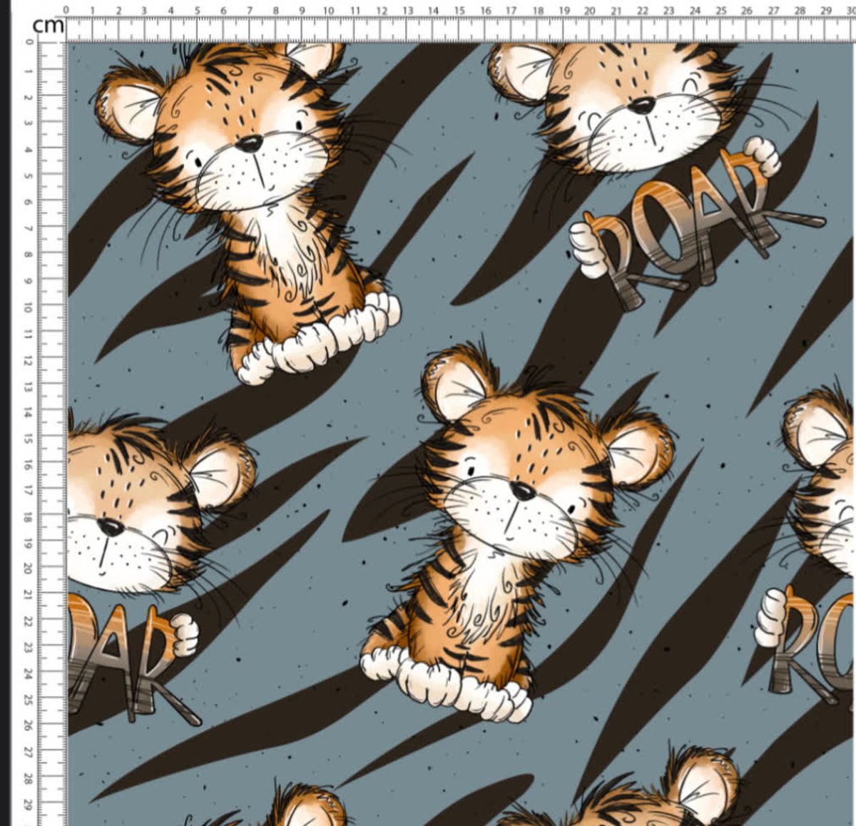 Tiger Roar - Jersey - Metervare 
