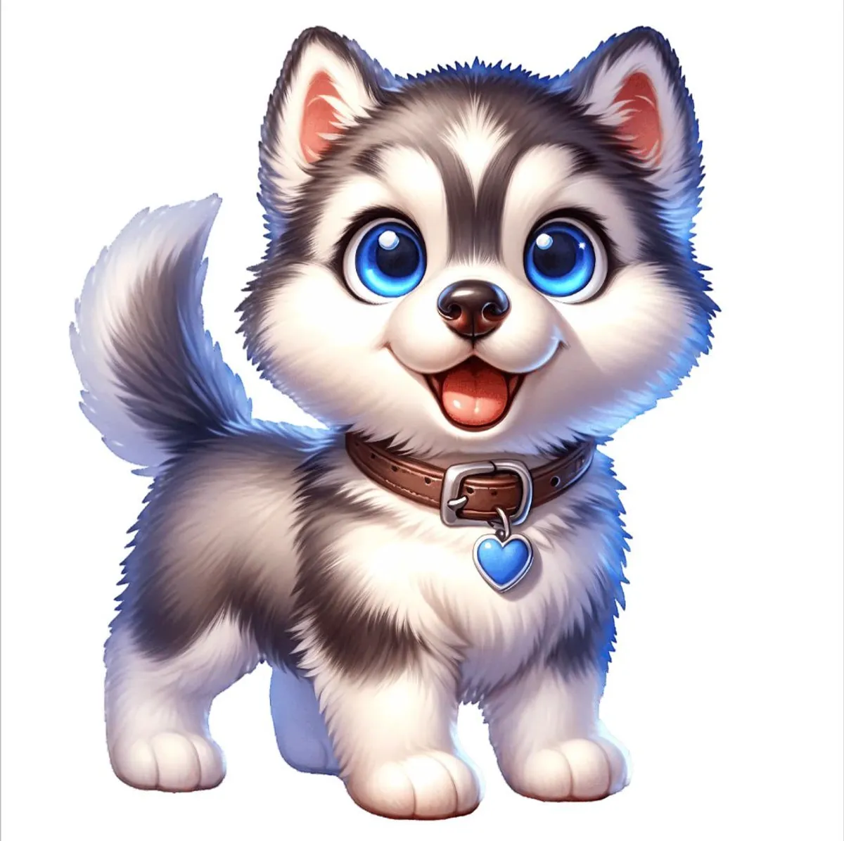 Husky Valp 2 - DTF Strykemerke